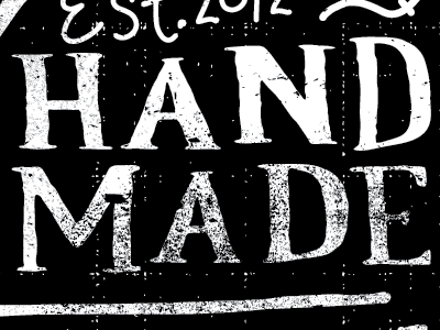 Hand Made hand drawn type