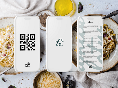White Lotus Hotel Branding app app design brand design branding graphic design illustration italian italian restaurant logo menu menu design
