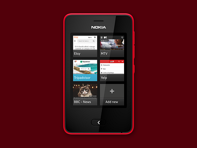 Nokia Asha 501 Browser browser mobile app mobile app design mobile ui nokia