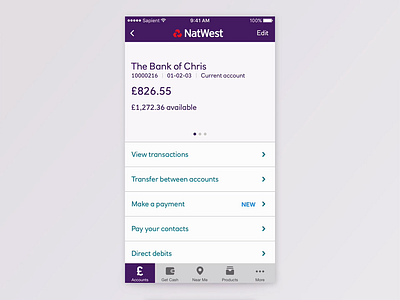 NatWest Payment Exploration banking fintech mobile app mobile app design mobile ui