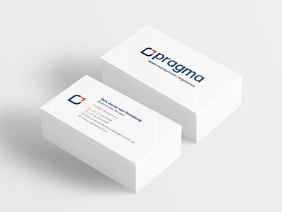 Pragma business card busines card corporate branding design logo