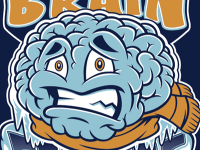 Brain Freeze brain freeze cold ice cream logo logo design