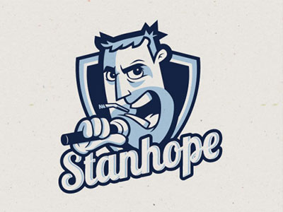 Doug Stanhope Shirt Design apparel design branding character comedian doug stanhope logo retro sports