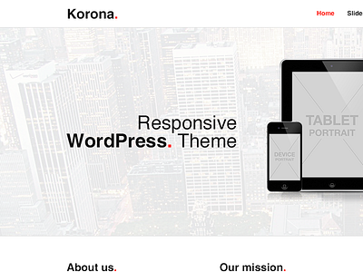 Korona. - Responsive WordPress Theme business clean cms corporate minimalistic responsive theme themeforest wordpress