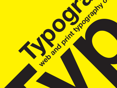 Typography book design