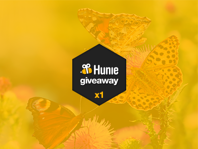 Hunie giveaway #1 bee community free giveaway hexagon hunie invite join share