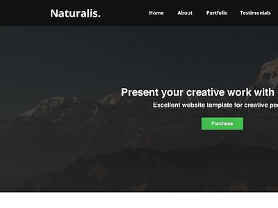 Naturalis - website template [UC] clean css dark envato flat html light minimalistic modern nature psd template themeforest website