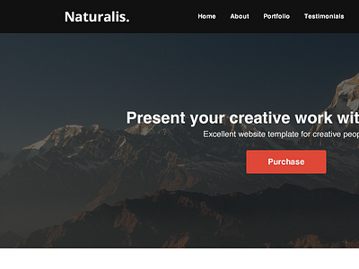 Naturalis v2.1 - navigation & slider