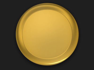 Medallion Gold One Layer Style emboss gold icon layer medallion one shine sphere style transparent