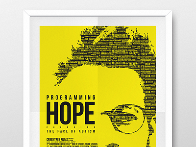 Programming Hope - Movie Poster [Unofficial] agency clean face holywood hope minimal movie poster programming startup swiss typography