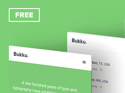 Bukku - FREE eBook HTML/CSS Template book clean design download ebook free freebie print simple template ui ux