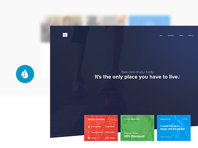 Freebie: [Cardio] One Page Website Template