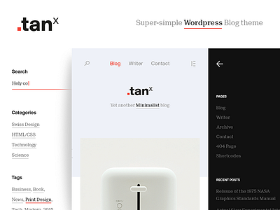 [WIP] TANx - Super-simple Wordpress Blog Theme