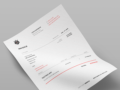 Invoice design a4 clean design invoice minimal modern print swiss typography