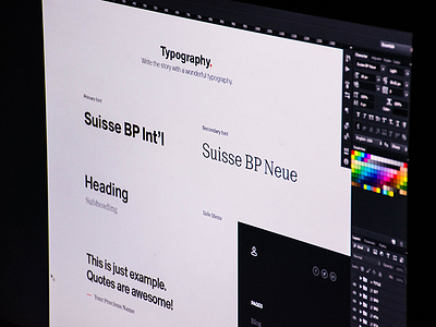 Typography Presentation behance design freebie minimal presentation template theme typography website wordpress