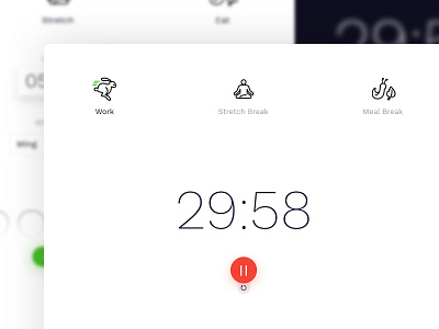 Timer - Web App Design app design icon interface minimal schedule swiss timer typography ui ux web