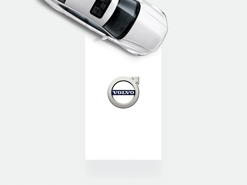 Flat Volvo Logo ae animation automotive cars clean design flat logo s90 simple v90 volvo