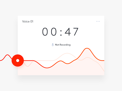 Sound Recorder Design app clean dash design ios mac minimal minimalistic recorder sound ui ux