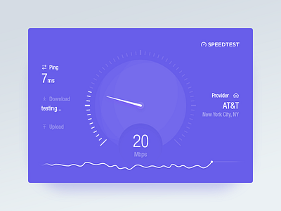 Network Speedometer Widget clean clock design download futuristic internet minimal minimalism simple speedometer ui ux