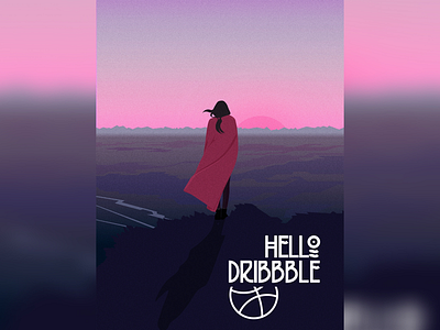 Hello Dribbble)) illustration vector