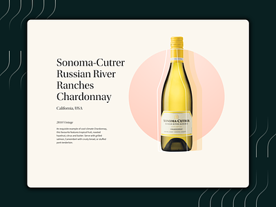 Wine Feature Display brand design branding design ecommerce product typography web web design website