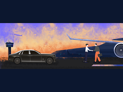Airport2.0 airplane illustration vector