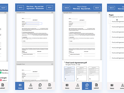 Authentisign - Mobile Views interface design product designer responsive design ui ux