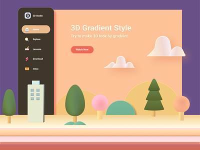 3d gradient 3d app designer character design dashborad flat illustration landing page landing page design web design