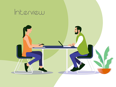 Interview illustration interview vector