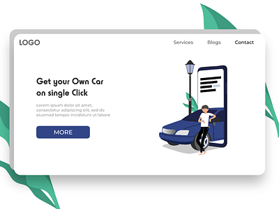 Get your Own Car app promotion car loan illustration