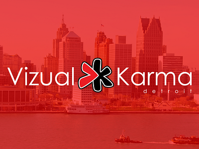 Vizual Karma Logo branding design icon logo typography
