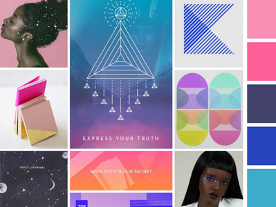 KAP_Culture Moodboard brand identity branding color palette ecommerce gradient moodboard palette style guide