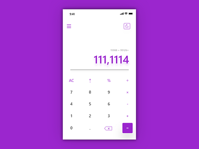 Calculator #DailyUi #4 app dailyui design ui ux