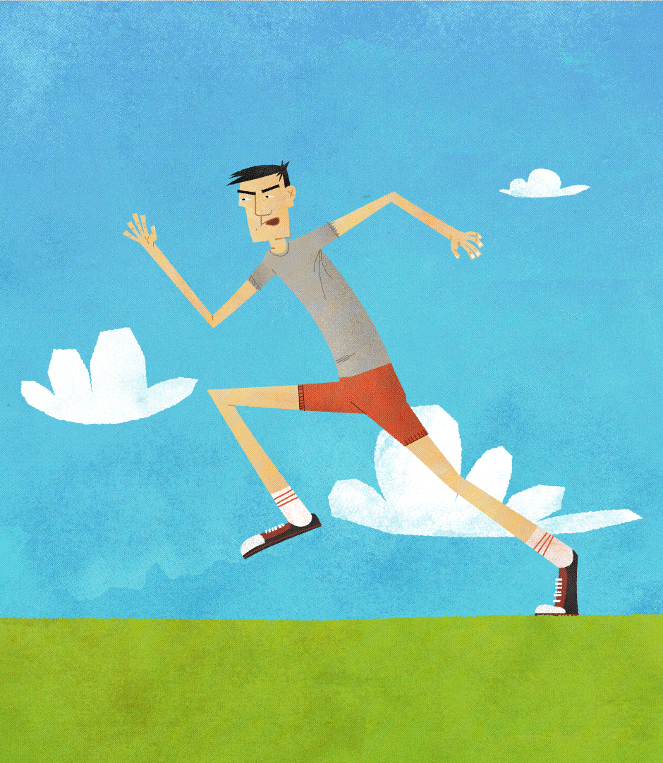 Dribbble - afl_fengSprinting.jpg by Glenn Thomas