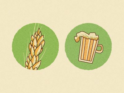 Beer Icons beer grain icon illustration logo mug texture wheat