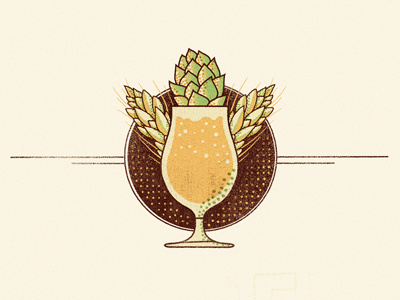 Beer 4 Lyf identity illustration insignia logo