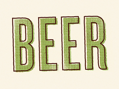 Beer 4 Lyf 2 beer halftone identity illustration insignia logo