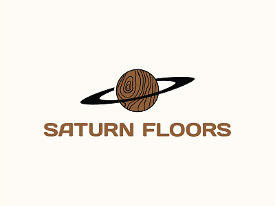 Saturn Floors branding illustration logo