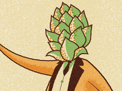 Hophead(s) beer hops illustration mascot suit texture