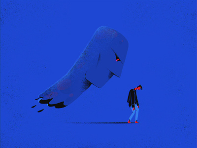 Void — 1. The Voice anxiety depression head illustration man
