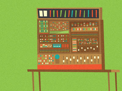 Monster Mixing illustration mixing mixing desk music rock