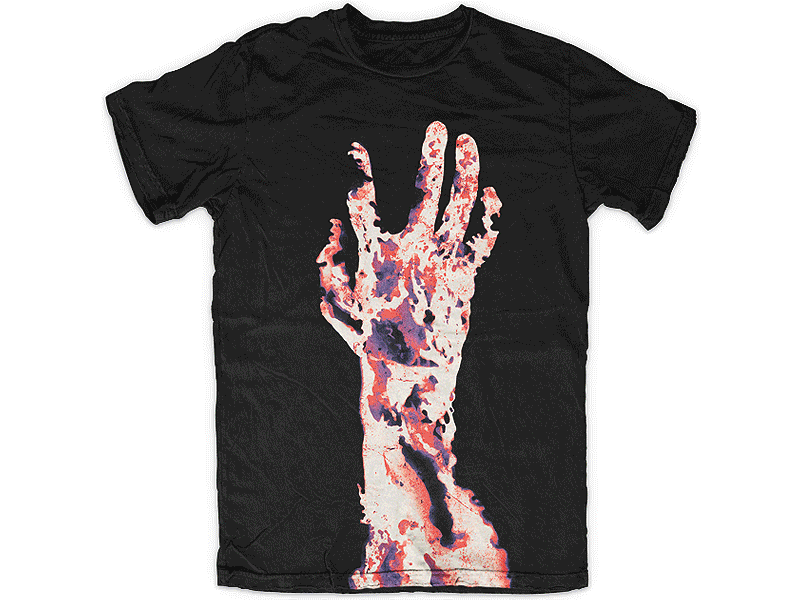 Flesh arm fingers flesh hand illustration ink lava molten