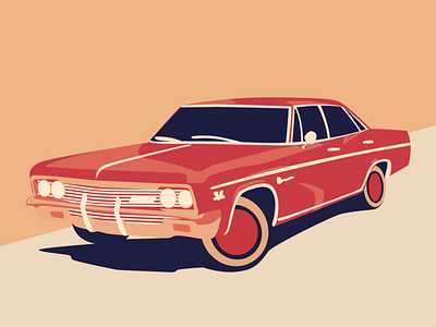 Chevrolet Impala 1967 1967 adobe adobe illustrator adobeillustator art auto automobile automobiles car car art chevrolet design illustration illustrator impala poster poster art vector