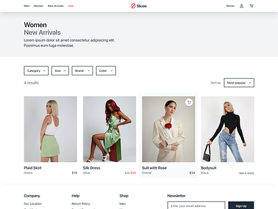 E-commerce Product Overview Design for Razor UI clean design ecommerce minimal template typography ui web webshop