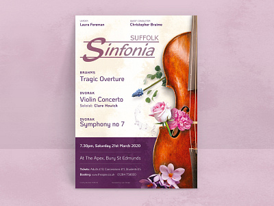 Suffolk Sinfonia - Spring 2019 flowers poster poster art poster design