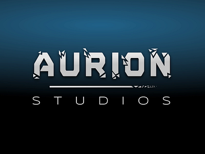 Aurion Studios abstract logo animated logo logo text logo