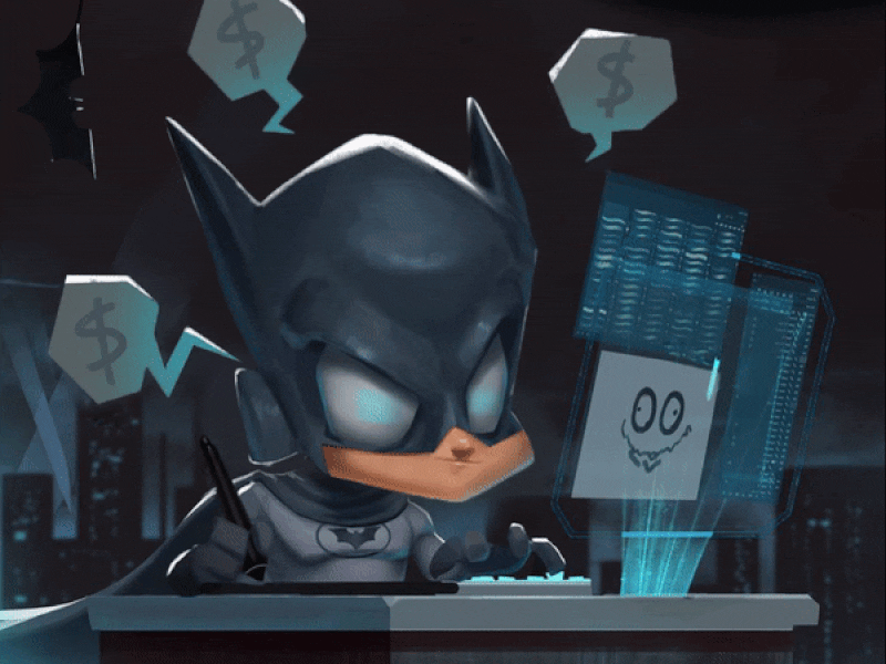 Batman 2d animation after effect after effects animation aftereffects animated gif animation art batman character character animation character design design digital digital painting drawing illustration motion motion animation motion graphic motion graphic animation