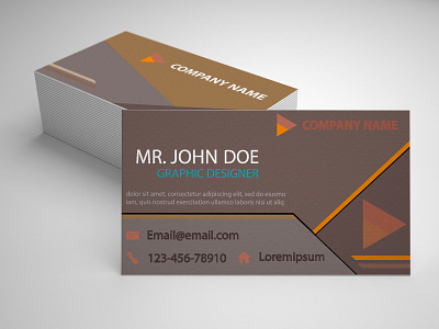 Business card design card design illustration logo study vector