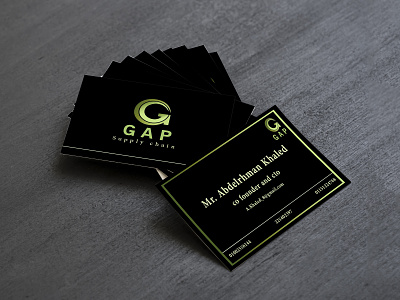 Gap Card art black card design green illustration logo study vector
