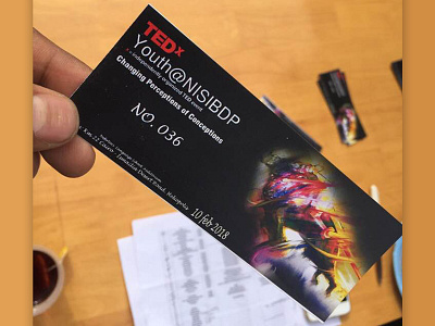 TEDx Ticket advertise art design egypt event illustration international logo school tedx ticket vector